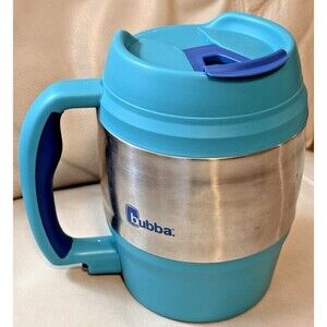 BUBBA KEG 52oz Insulated Travel Mug Teal Blue Extra Large Flip Top Bottle Opener